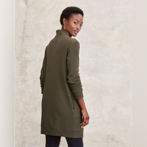 Garnet Hill Organic-Cotton Ribbed Dress - Picture 11 of 13